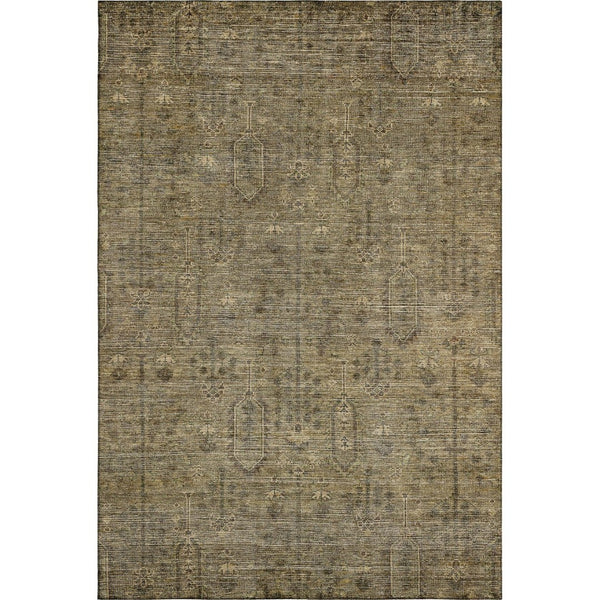HomeRoots 10' Southwestern Washable Area Rug in Brown & Beige - Durable, UV-Protected, Perfect for Busy Homes! 665397