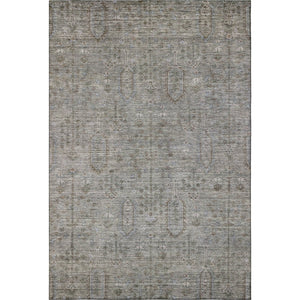 HomeRoots 5' X 8' Granite Gray & Silver Southwestern Area Rug - Durable, Stain-Resistant, UV Protected Design 665405