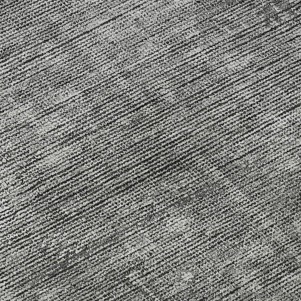 HomeRoots 8' Gray and Silver Southwestern Round Rug - Stylish, Washable, Durable, UV Protected for Homes 665412