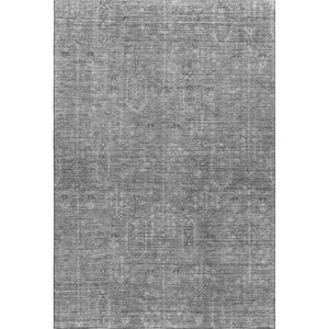HomeRoots 8' X 10' Gray and Silver Southwestern Area Rug - Durable, Washable, UV Protected for Homes & Patios 665413