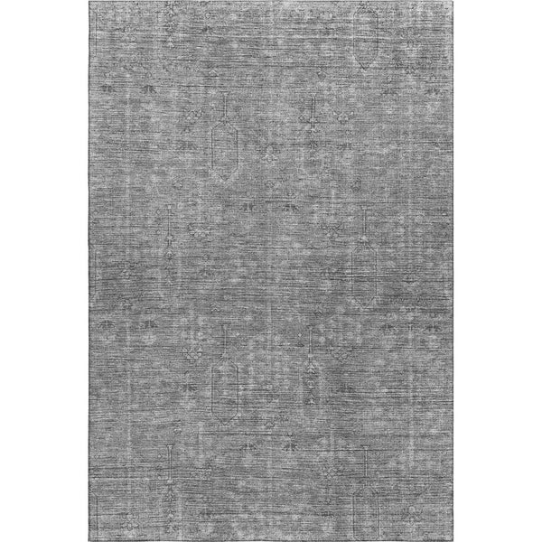 HomeRoots 8' X 10' Gray and Silver Southwestern Area Rug - Durable, Washable, UV Protected for Homes & Patios 665413