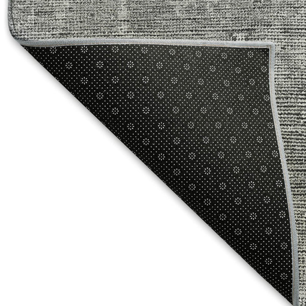 HomeRoots 8' X 10' Gray and Silver Southwestern Area Rug - Durable, Washable, UV Protected for Homes & Patios 665413