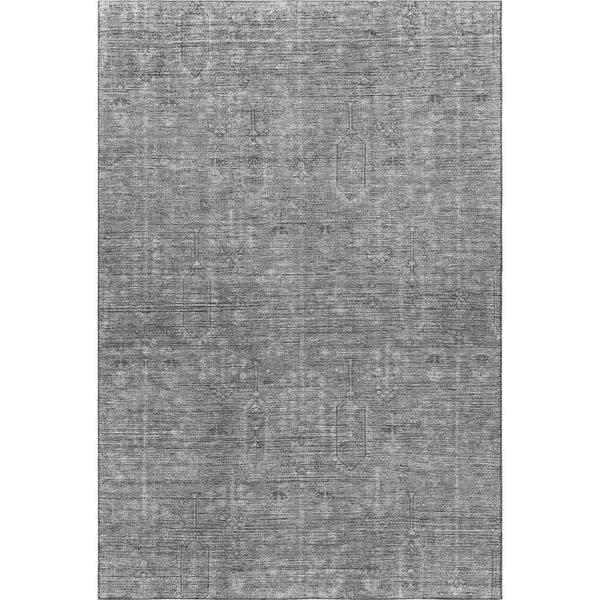 HomeRoots 8' X 10' Gray and Silver Southwestern Area Rug - Durable, Washable, UV Protected for Homes & Patios 665413