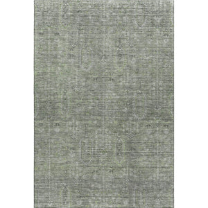 HomeRoots 5' X 8' Southwestern Area Rug in Green and Gray - Washable, UV-Protected, Durable for Homes 665417