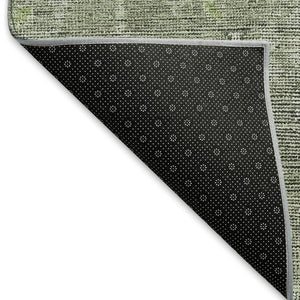 HomeRoots 5' X 8' Southwestern Area Rug in Green and Gray - Washable, UV-Protected, Durable for Homes 665417