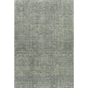 HomeRoots 5' X 8' Southwestern Area Rug in Green and Gray - Washable, UV-Protected, Durable for Homes 665417