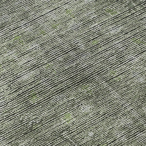 HomeRoots 8' X 10' Southwestern Green and Gray Area Rug - Washable, UV Protected, Stylish and Durable Design 665419