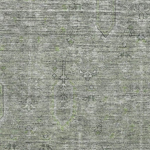 HomeRoots 8' X 10' Southwestern Green and Gray Area Rug - Washable, UV Protected, Stylish and Durable Design 665419