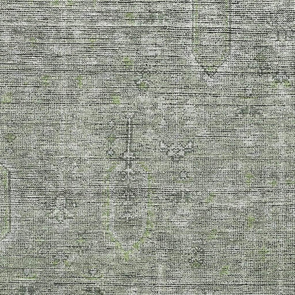 HomeRoots 10' Southwestern Green and Gray Washable Area Rug with UV Protection for Family-Friendly Spaces 665421