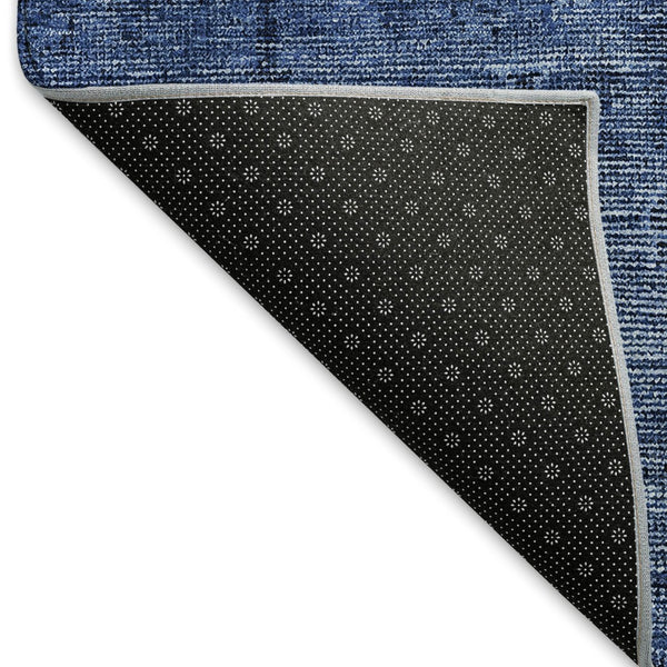 HomeRoots 10' X 14' Navy Blue & Gray Southwestern Washable Area Rug – UV Protected, Stain-Resistant & Stylish! 665427