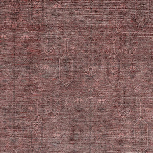 HomeRoots 9' X 12' Southwestern Area Rug in Rust and Gray – Washable, Stain-Resistant, UV Protected Design 665432