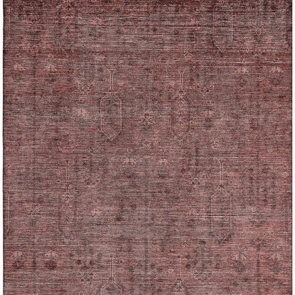 HomeRoots 10' Southwestern Area Rug in Rust & Gray - Washable, UV Protected, Perfect for Homes with Kids & Pets 665433