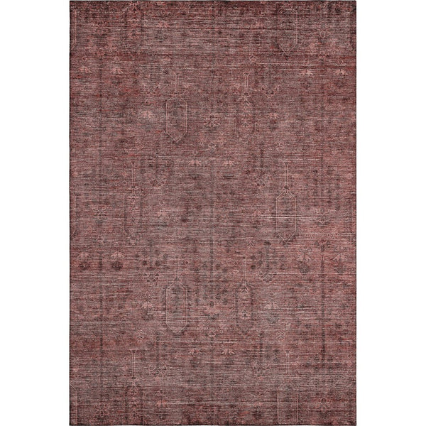 HomeRoots 10' Southwestern Area Rug in Rust & Gray - Washable, UV Protected, Perfect for Homes with Kids & Pets 665433