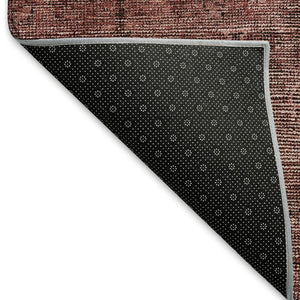 HomeRoots 10' Southwestern Area Rug in Rust & Gray - Washable, UV Protected, Perfect for Homes with Kids & Pets 665433