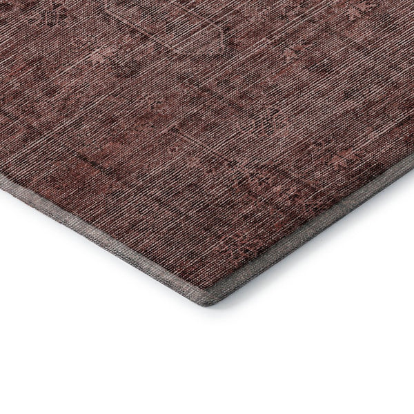 HomeRoots 10' Southwestern Area Rug in Rust & Gray - Washable, UV Protected, Perfect for Homes with Kids & Pets 665433