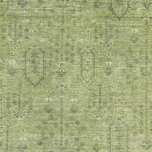 HomeRoots 8' X 10' Sage and Green Southwestern Washable Area Rug - Durable, UV-Protected, Ideal for Busy Homes! 665437