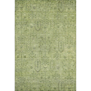 HomeRoots 9' X 12' Sage Green Southwestern Area Rug - Washable, UV Protected, Stylish & Stain Resistant Design 665438