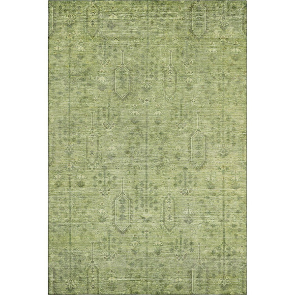 HomeRoots 9' X 12' Sage Green Southwestern Area Rug - Washable, UV Protected, Stylish & Stain Resistant Design 665438