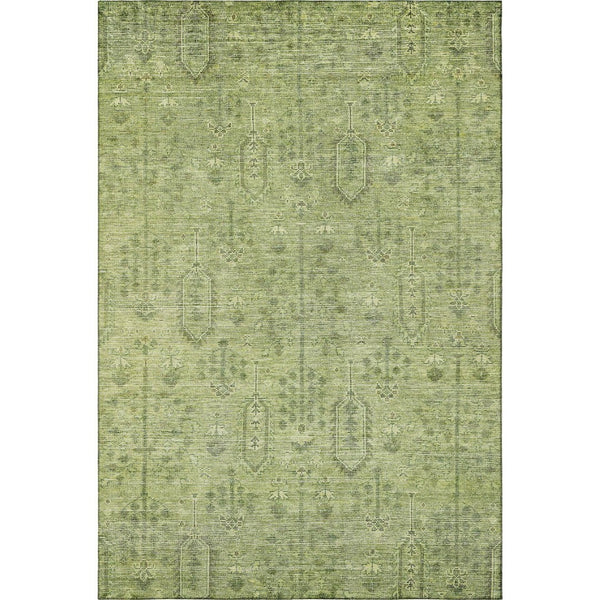 HomeRoots 9' X 12' Sage Green Southwestern Area Rug - Washable, UV Protected, Stylish & Stain Resistant Design 665438