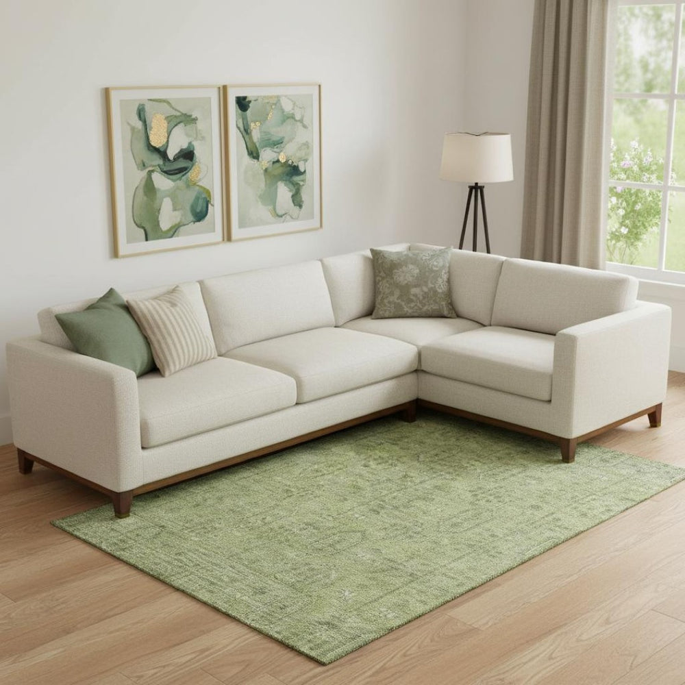 HomeRoots 10' Sage and Green Southwestern Washable Area Rug - UV Protected, Durable, Perfect for Families! 665439