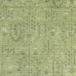 HomeRoots 10' Sage and Green Southwestern Washable Area Rug - UV Protected, Durable, Perfect for Families! 665439