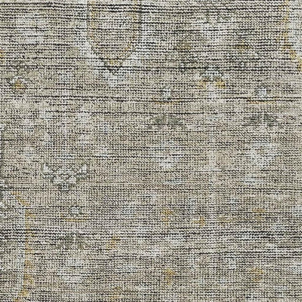 HomeRoots 8' X 10' Southwestern-Inspired Washable Area Rug in Taupe Gray & Beige with UV Protection & Durability 665443