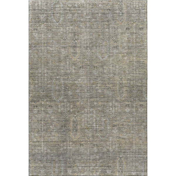 HomeRoots 10' X 14' Taupe Gray Beige Southwestern Area Rug - Durable, Stain Resistant with UV Protection! 665445