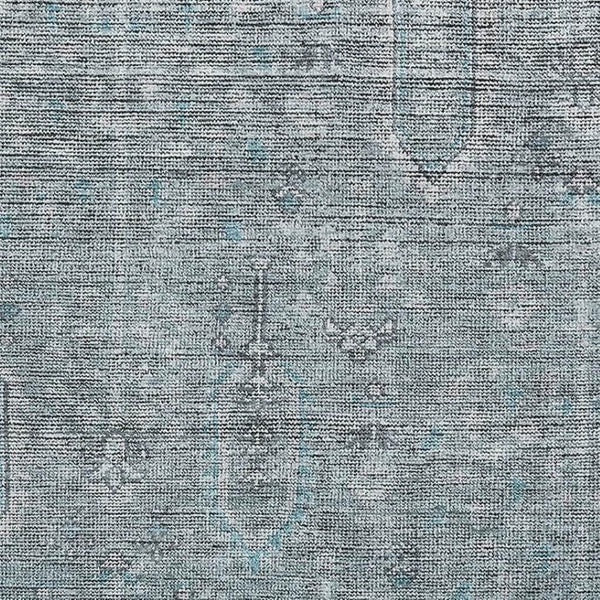 HomeRoots 9' X 12' Teal & Gray Southwestern Washable Area Rug - Stain Resistant, UV Protected, Durable Design 665450