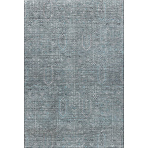 HomeRoots 10' X 14' Teal and Gray Southwestern Area Rug - Washable, UV Protected, and Stain Resistant Design! 665451