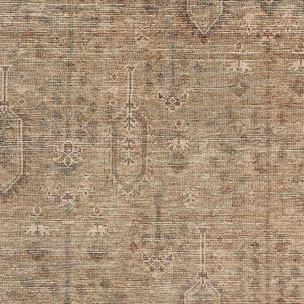 HomeRoots 5' X 8' Southwestern Terra Cotta & Copper Washable Area Rug - UV Protected for High-Traffic Spaces 665453