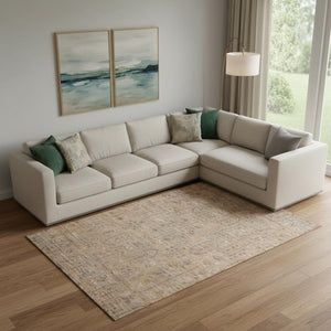 HomeRoots 8' X 10' Terra Cotta & Copper Southwestern Area Rug - Washable, UV Protected, Stain Resistant Beauty 665455