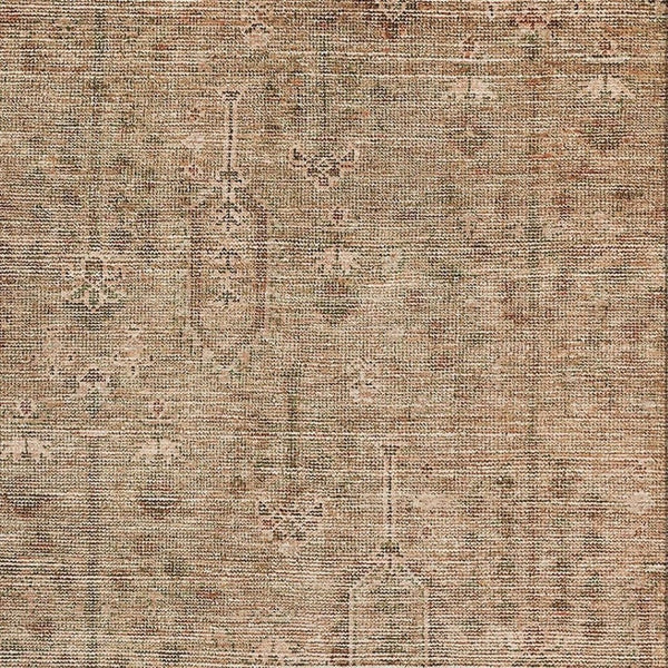 HomeRoots 8' X 10' Terra Cotta & Copper Southwestern Area Rug - Washable, UV Protected, Stain Resistant Beauty 665455