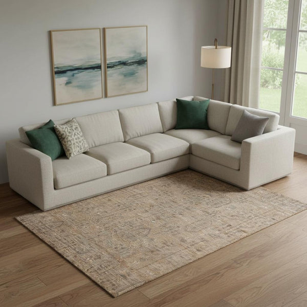 HomeRoots 10' X 14' Terra Cotta & Copper Southwestern Area Rug – Durable, Washable, UV Protected & Stain Resistant! 665457
