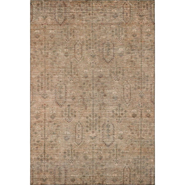 HomeRoots 10' X 14' Terra Cotta & Copper Southwestern Area Rug – Durable, Washable, UV Protected & Stain Resistant! 665457