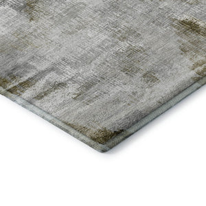 HomeRoots 8' X 10' Taupe Gray & Brown Abstract Area Rug - Washable, UV Protected & Stylish for Every Home 665469