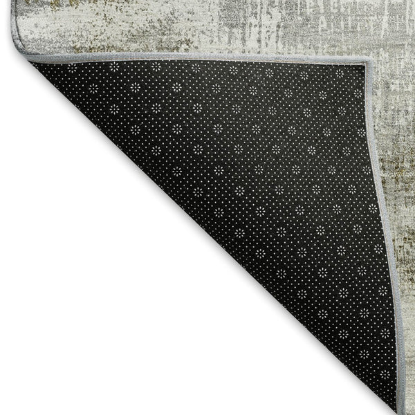 HomeRoots 10' X 14' Stylish Taupe Gray & Brown Abstract Washable Area Rug with UV Protection for Modern Homes 665471