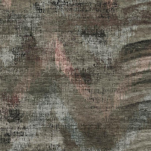 HomeRoots 8' X 10' Abstract Washable Area Rug in Brown, Salmon & Gray – UV Protected, Soft, Non-Slip Design! 665481