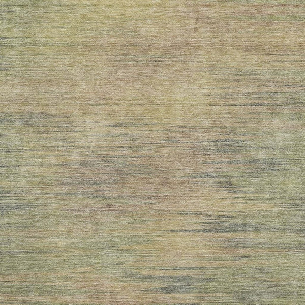 HomeRoots 8' X 10' Artichoke Green Gold Copper Abstract Washable Area Rug - Stylish, Durable, UV Protected! 665547