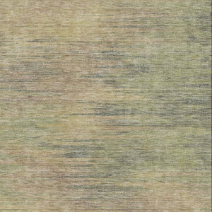 HomeRoots 9' X 12' Artichoke Green Abstract Area Rug with Gold & Copper Accents - Washable & UV Protected! 665548
