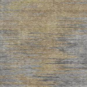 HomeRoots 8' X 10' Brown, Gold & Taupe Abstract Washable Area Rug – Durable, Stain-Resistant & UV Protected! 665559