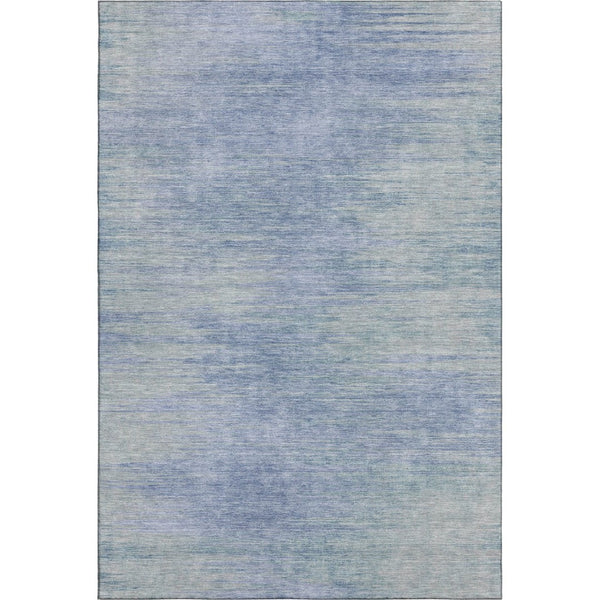 HomeRoots 9' X 12' Denim Blue & Ivory Abstract Area Rug - Stylish, Washable, UV Protected for Busy Homes 665566