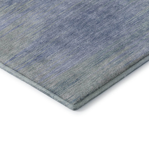 HomeRoots 9' X 12' Denim Blue & Ivory Abstract Area Rug - Stylish, Washable, UV Protected for Busy Homes 665566