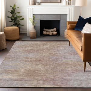 HomeRoots 5' X 8' Merlot and Beige Abstract Area Rug – Washable, UV Protected, Durable & Stylish Home Decor 665569