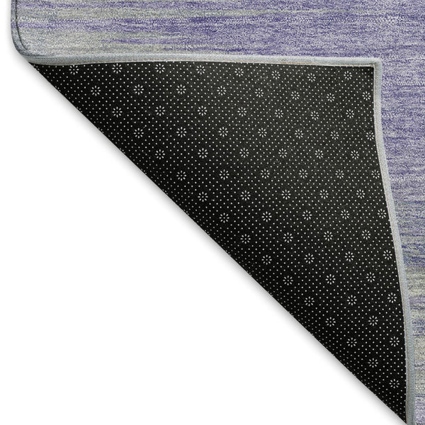 HomeRoots 5' X 8' Washable Plum and Ivory Abstract Area Rug - UV Protected, Durable, Soft, Modern Style! 665575