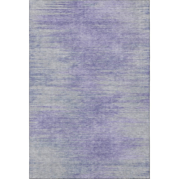 HomeRoots 8' X 10' Plum and Ivory Abstract Area Rug - Washable, UV-Resistant, Stylish for Busy Homes! 665577