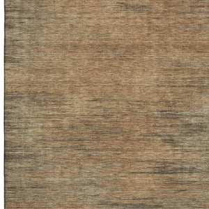 HomeRoots 8' X 10' Terra Cotta Gray Beige Abstract Washable Area Rug - Durable, Stylish, UV Protected Design 665589