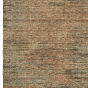 HomeRoots 8' X 10' Terra Cotta Gray Beige Abstract Washable Area Rug - Durable, Stylish, UV Protected Design 665589