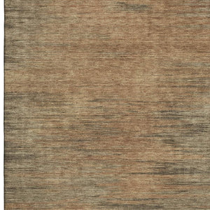 HomeRoots 9' X 12' Abstract Terra Cotta Gray Beige Area Rug - Durable, Washable, UV Protected for Any Space 665590