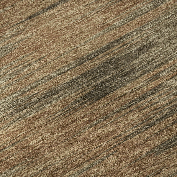 HomeRoots 9' X 12' Abstract Terra Cotta Gray Beige Area Rug - Durable, Washable, UV Protected for Any Space 665590