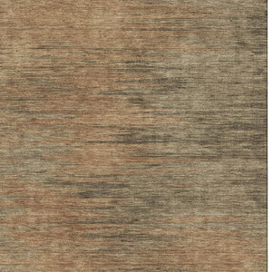 HomeRoots 10' X 14' Contemporary Terra Cotta Gray & Beige Abstract Washable Area Rug with UV Protection 665591